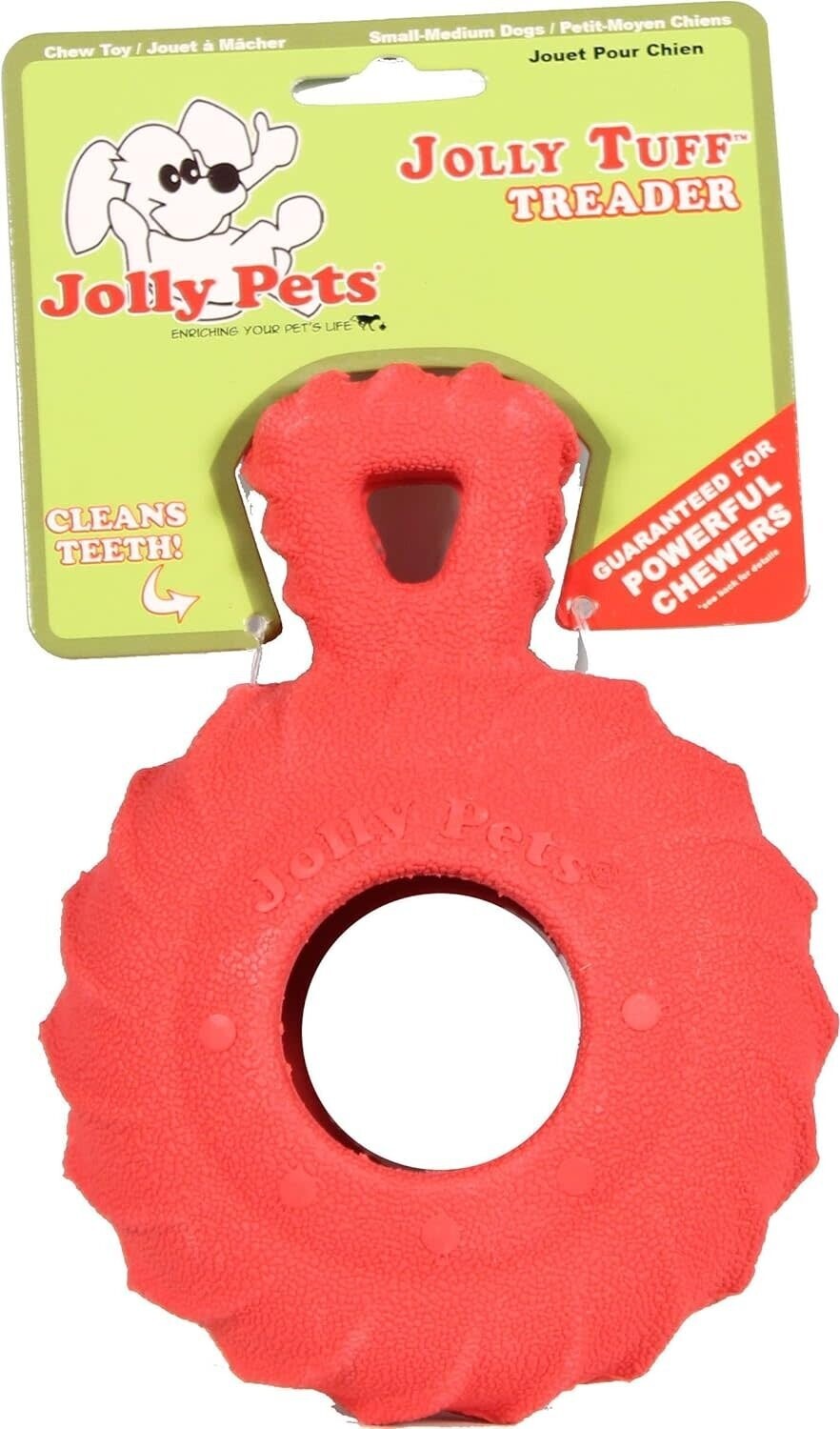 Jolly Pets Jolly Tuff Treader Small 4.5&quot; Red
