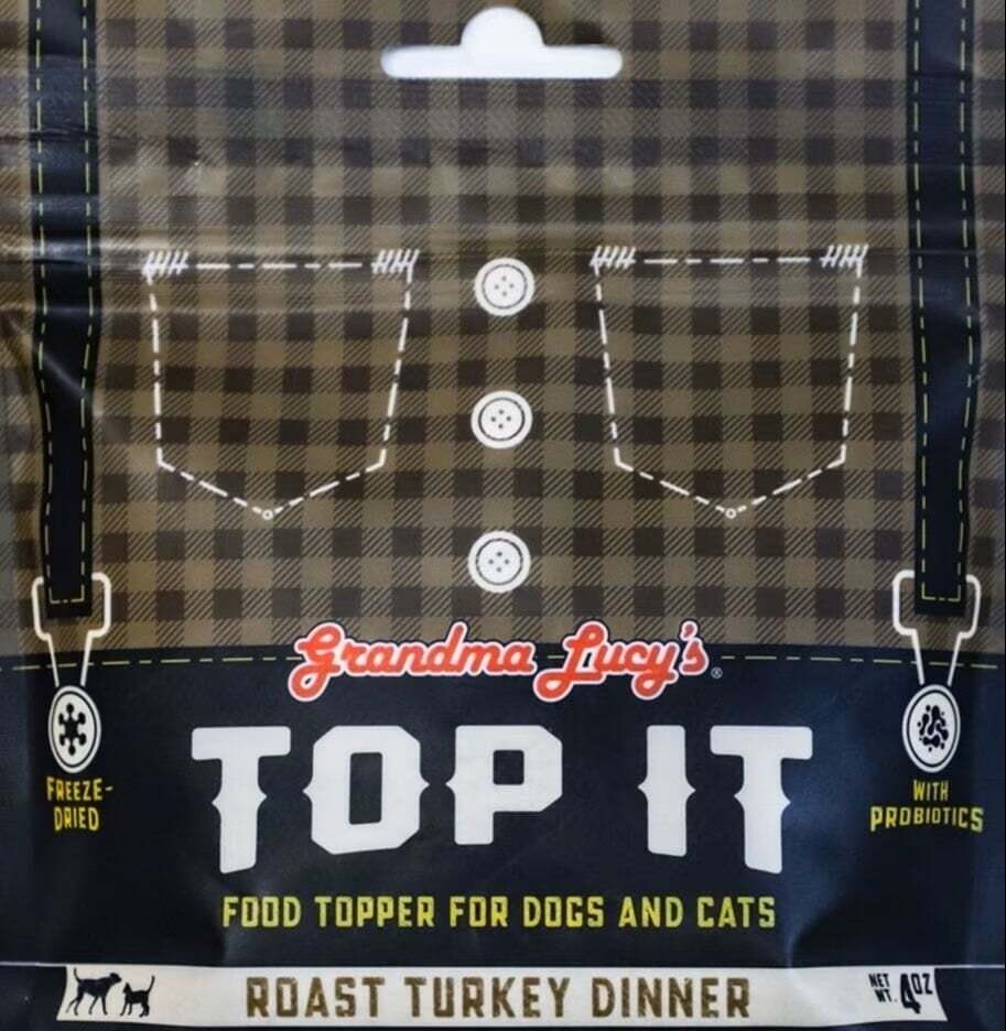 Grandma Lucy&#39;s Top It Turkey Dinner Grain Free Dog &amp; Cat Topper