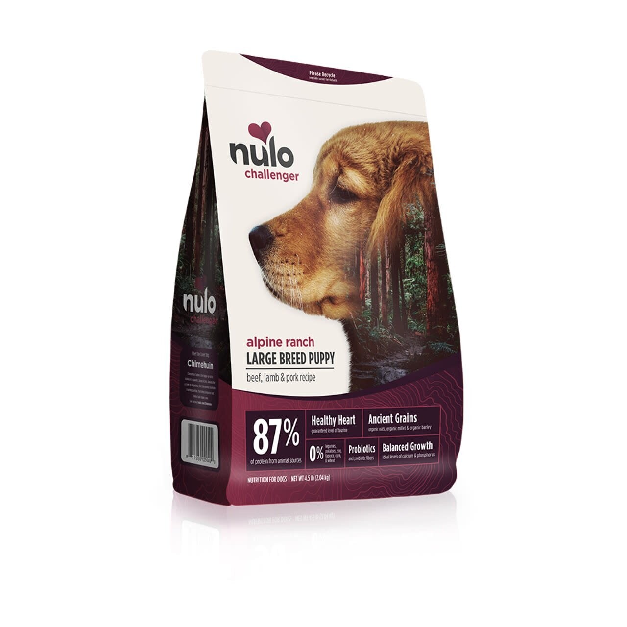 Nulo Challenger Alpine Ranch Large Breed Puppy Beef Lamb &amp; Pork Recipe 11 lb