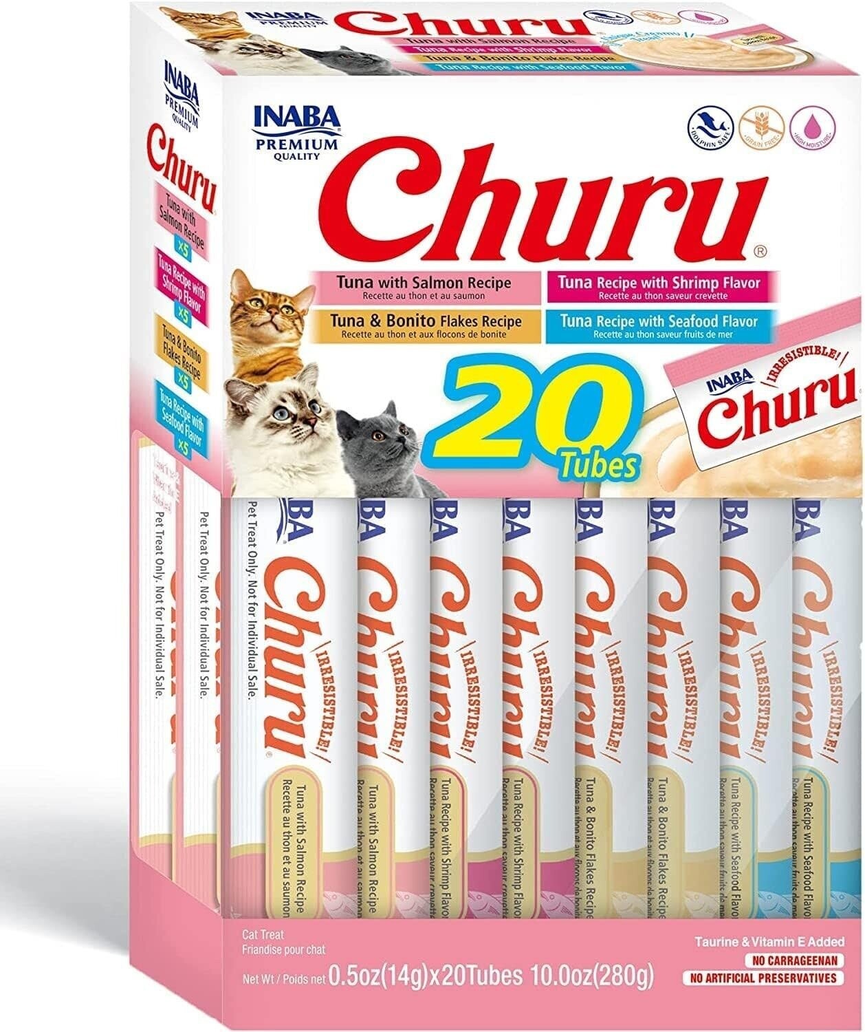 Churu Purees Variety Seafood 20 Tube Box