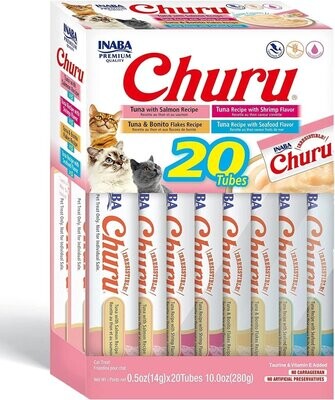 Churu Purees Variety Seafood 20 Tube Box