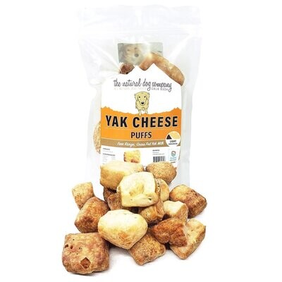 Tuesday&#39;s Natural Dog Company Yak Cheese Puffs 4 oz