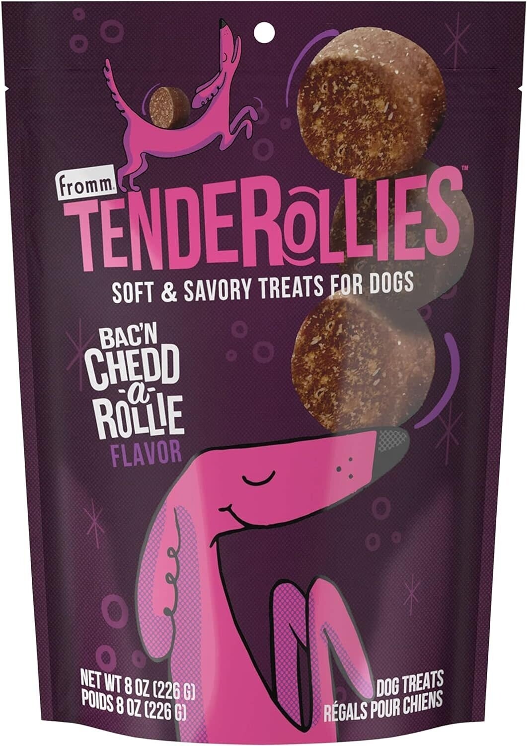 Fromm Tenderollies Bac&#39;n Chedd-a-Rollie Dog Treats 8 oz