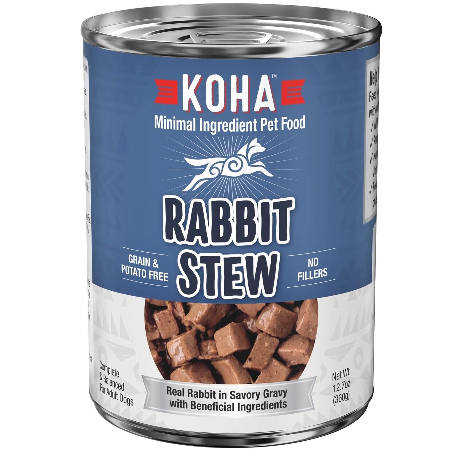 Koha Dog Can Stew GF Rabbit 12.7 oz