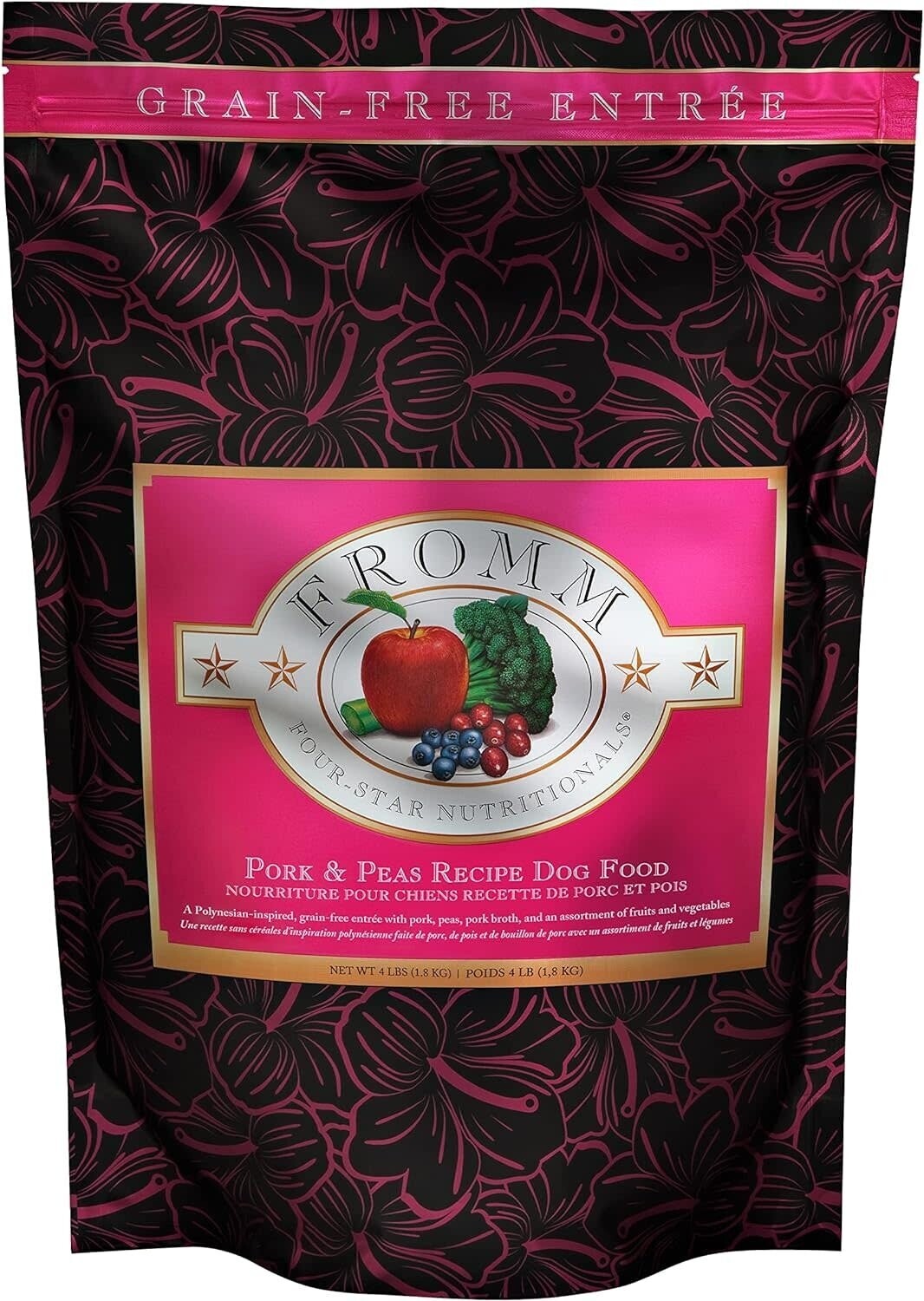 Fromm Four Star Pork &amp; Peas Recipe Dog Food 4 lbs