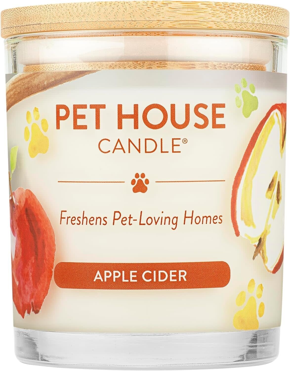 Pet House All Natural Pet Friendly Plant Based Soy Wax Candle Apple Cider Scented 9 oz