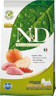 Farmina N&amp;D Wild Boar Grain-Free Adult Mini Breed Formula Dog Food 15.4 lbs