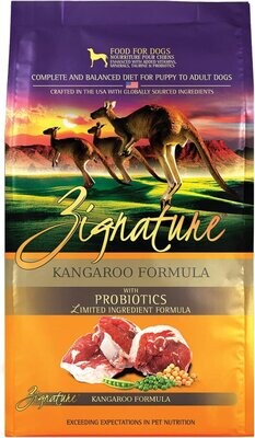 Zignature Kangaroo Formula Limited Ingredient Dog Food 25 lbs