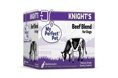 My Perfect Pet Dog Food Frozen Gently Cooked Knight&#39;s Beef Blend 4 lbs