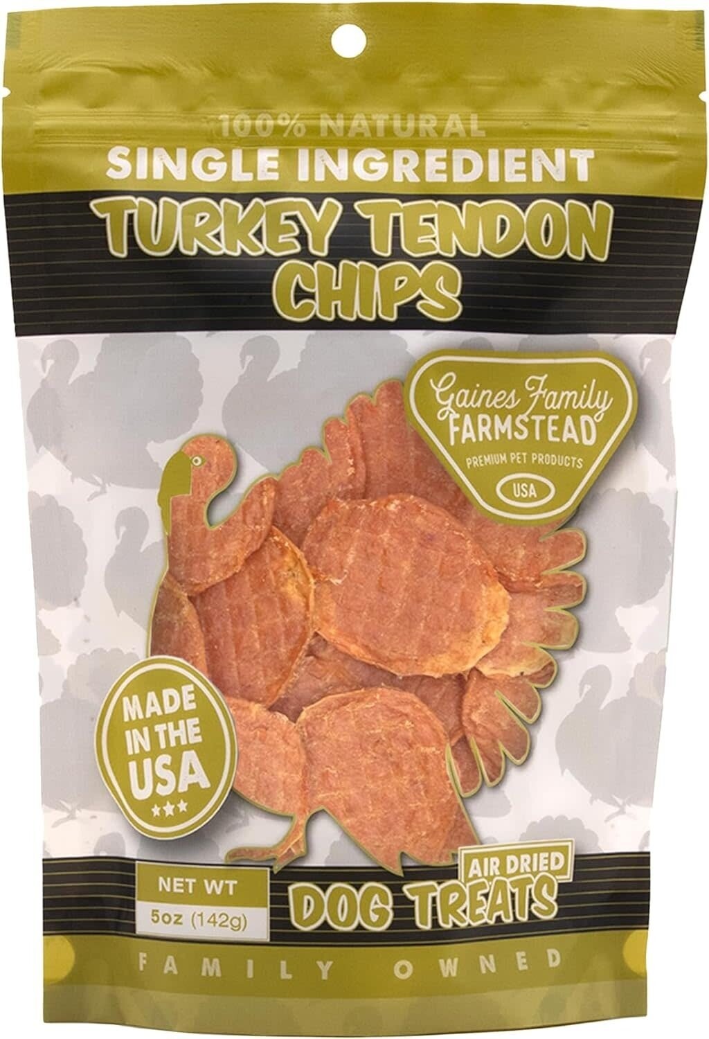 Gaines Family Farmstead Turkey Tendon Chips 5 oz
