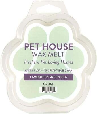 Pet House Candle Wax Melt Lavender Green Tea 3 oz