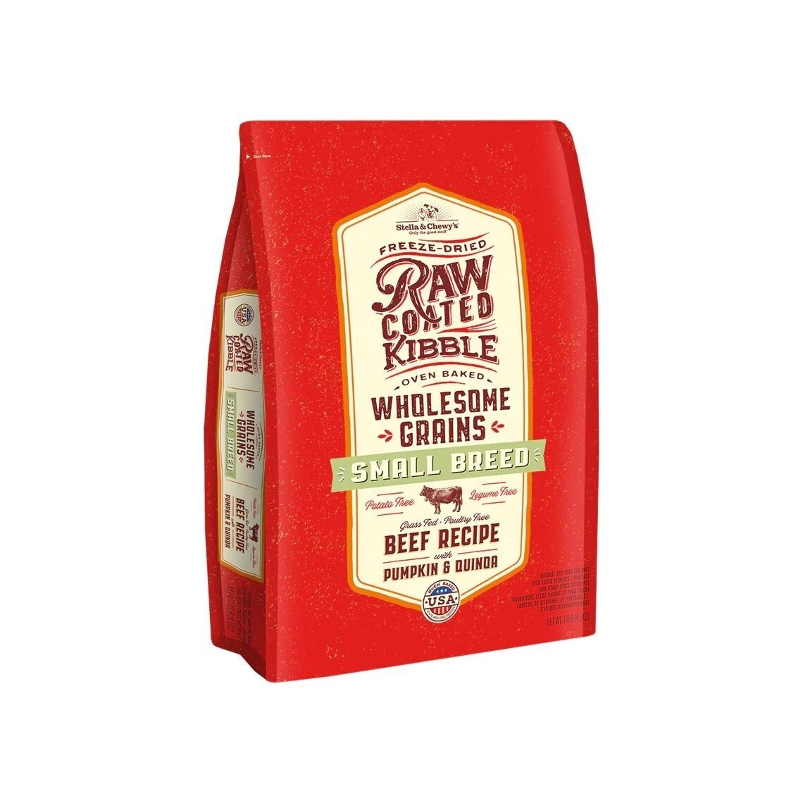 Stella &amp; Chews Raw Coated Beef Recipe Small Breed 10 lbs