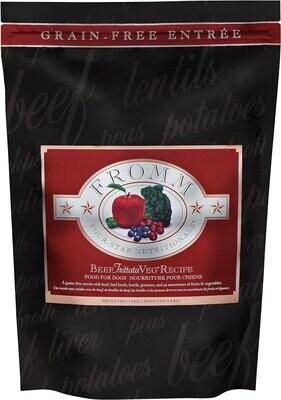 Fromm Four Star Beef Frittata Veg Recipe Dog Food 4 lbs