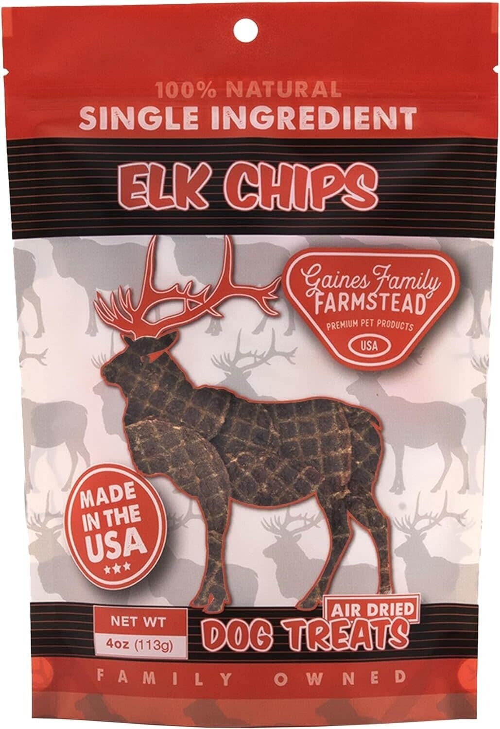 Gaines Family Farmstead Elk Chips 4 oz