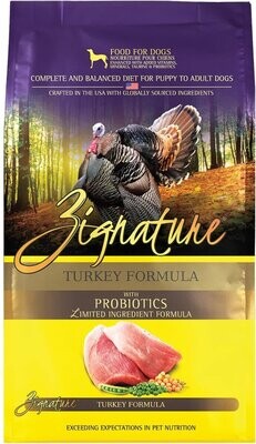 Zignature Turkey Formula Limited Ingredient Dog Food 25 lbs