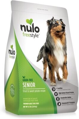 Nulo FreeStyle Grain Free Trout &amp; Sweet Potato Recipe Senior Dog Food 4.5 lb