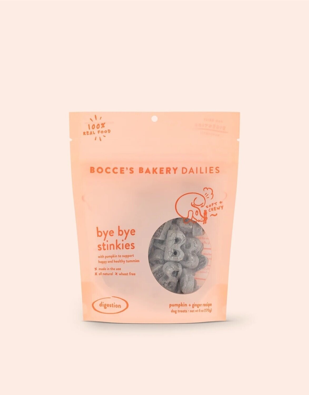 Bocce&#39;s Bakery Dailies Soft &amp; Chewy Bye Bye Stinkies 6 oz