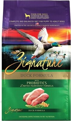 Zignature Duck Formula Limited Ingredient Dog Food 4 lbs