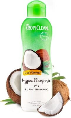 TropiClean Gentle Coconut Hypoallergenic Puppy Shampoo 20 oz