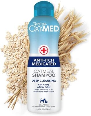 Tropiclean Oxymed Anti-Itch Medicated Oatmeal Shampoo 20 oz