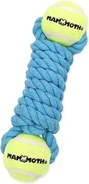 Mammoth Flossy Chews Extra Premium 9 inch Twister Bone 2 Tennis Balls