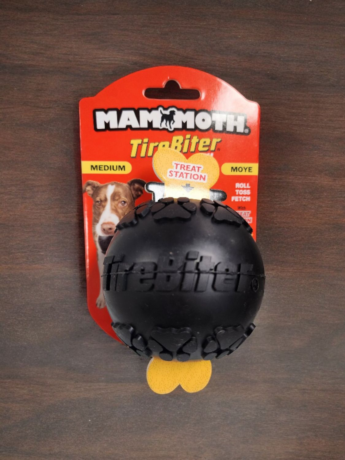 Mammoth Tire Biter Ball with Treat Station Medium