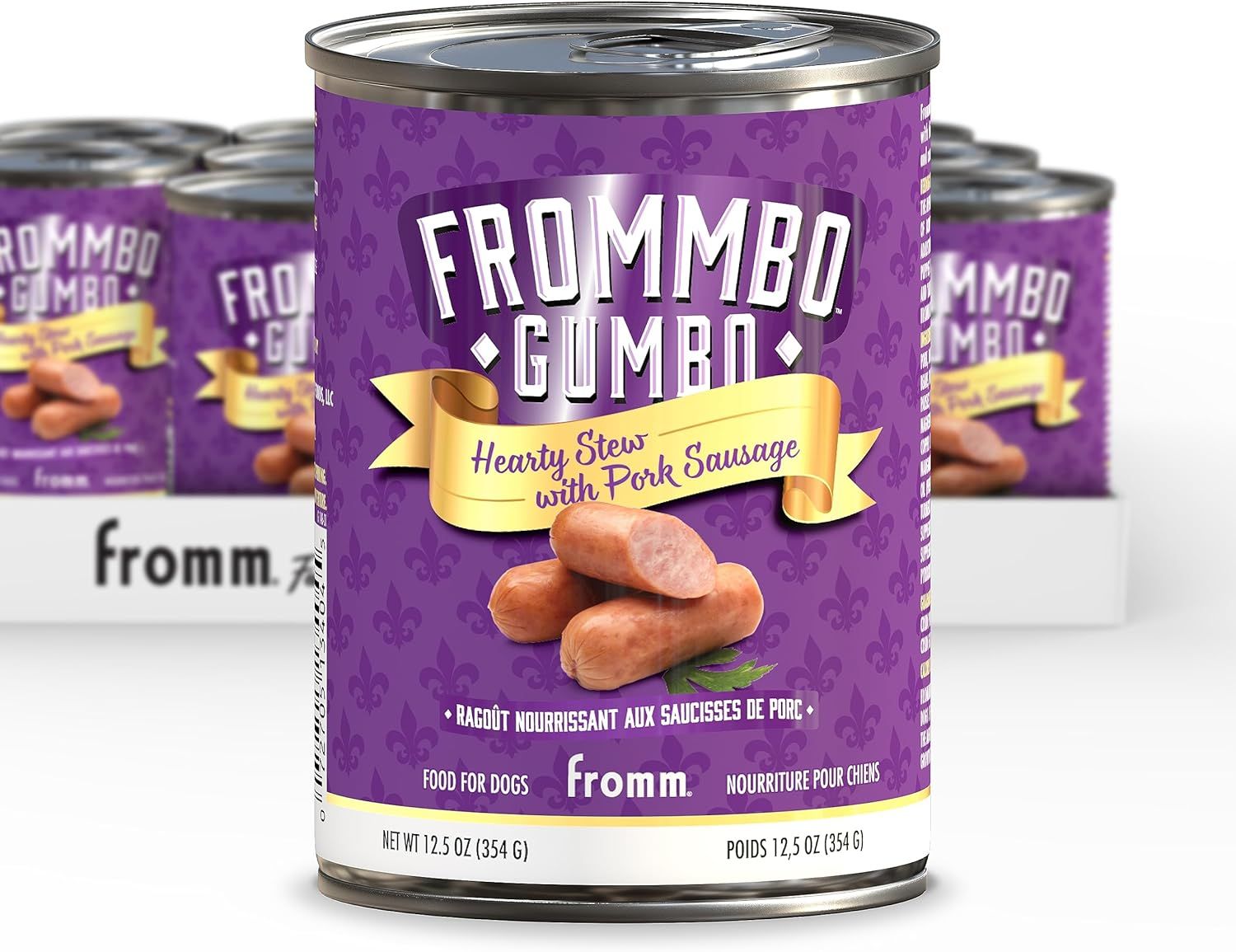 Fromm Can Frommbo Gumbo Hearty Stew Pork Sausage 12.5 oz Case of 12