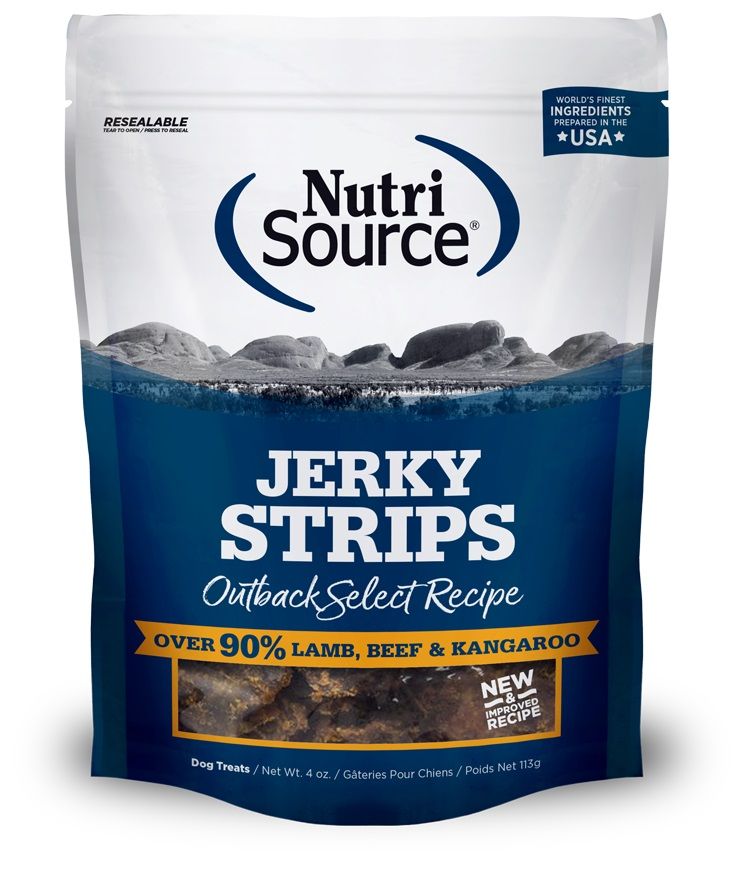 Nutrisource Jerky Strips Outback Select Recipe 4 oz