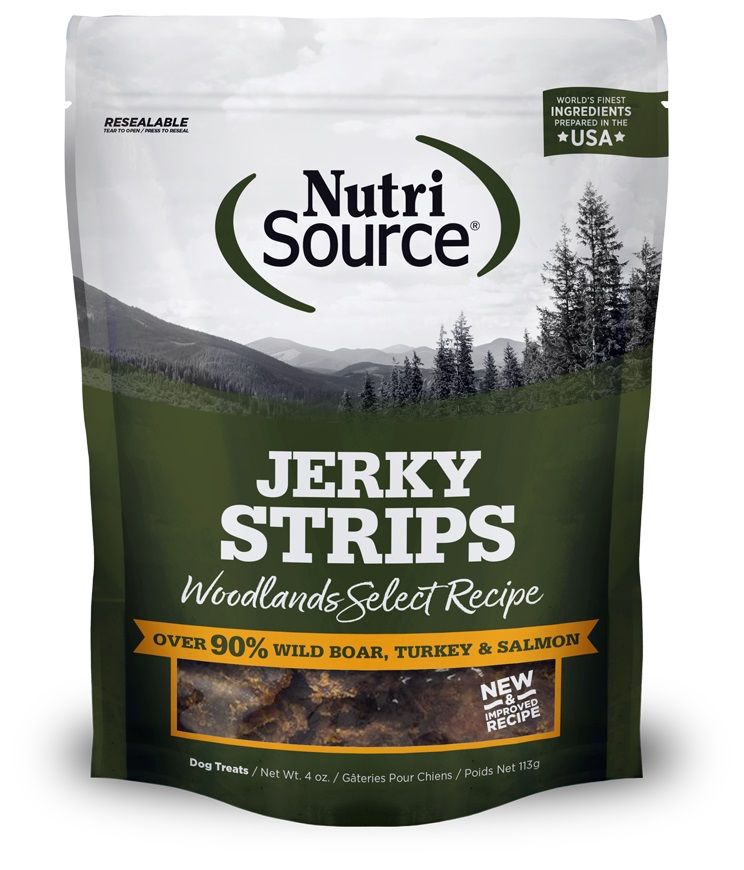 Nutrisource Jerky Strips Woodlands Select Recipe 4 oz