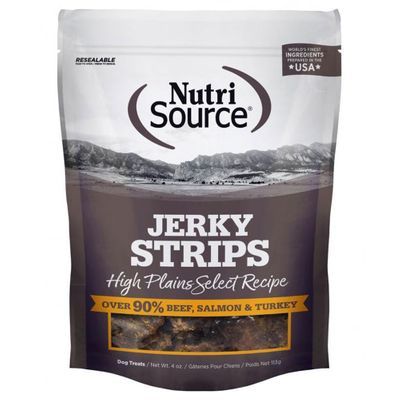 Nutrisource Jerky Strips High Plains Select Recipe 4 oz