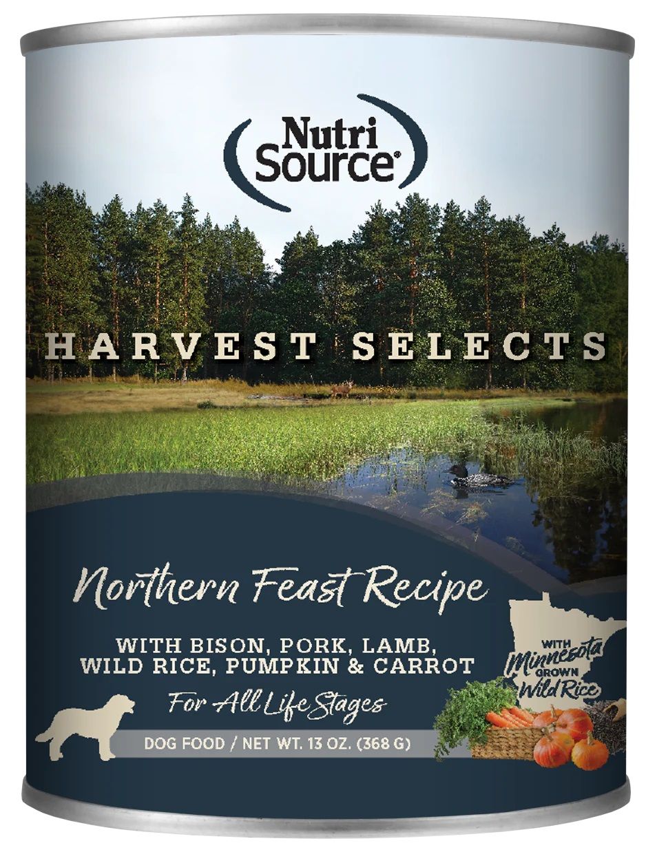 NutriSource Harvest Selects Northern Feast Recipe Can Dog Food 13oz