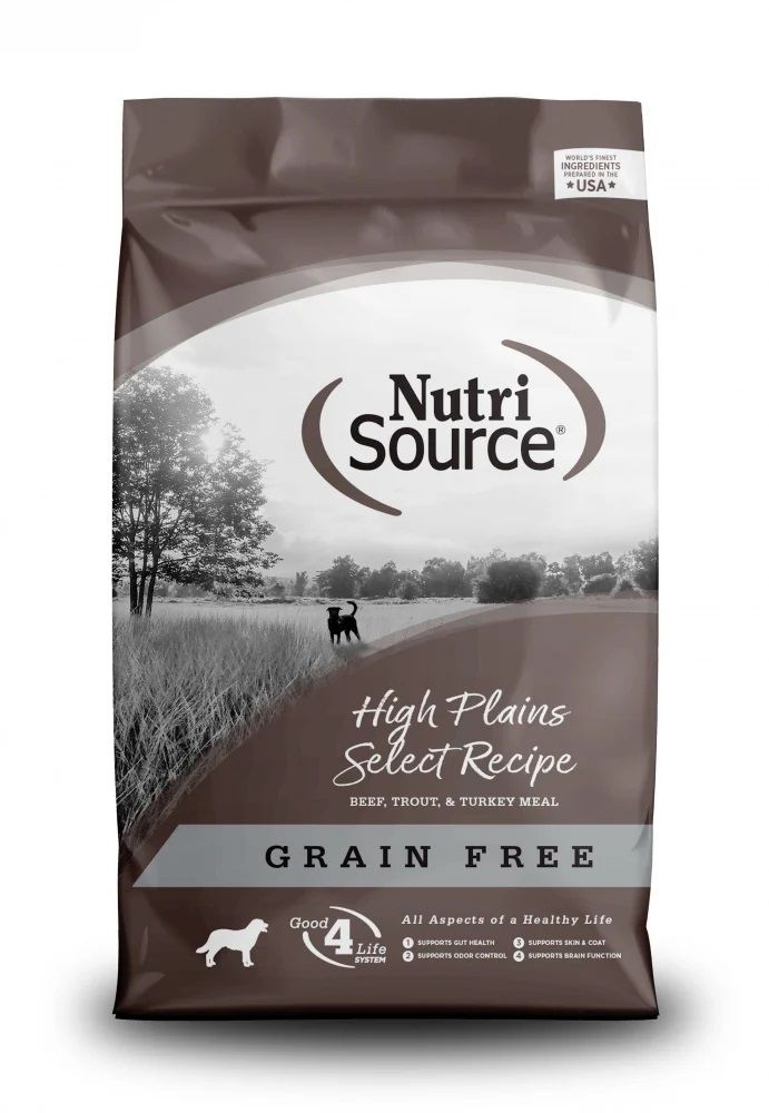 Nutrisource Dog Food Grain Free High Plains Select Recipe 5 lbs