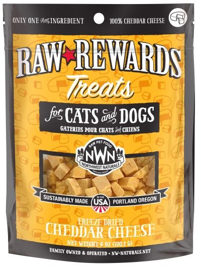 Northwest Naturals Raw Rewards Freeze Dried Cheddar Cheese Dog Treats 6 oz