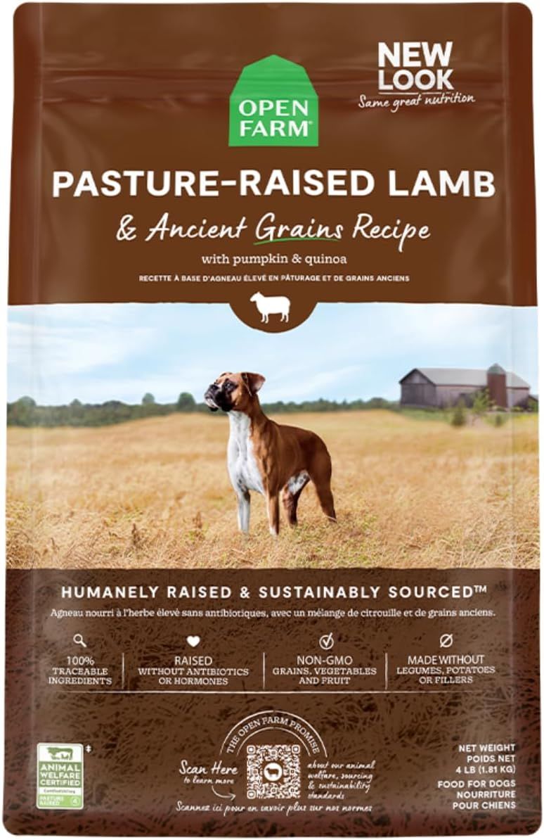 Open Farm Pasture Raised Lamb &amp; Ancient Grains Recipe 22 lbs