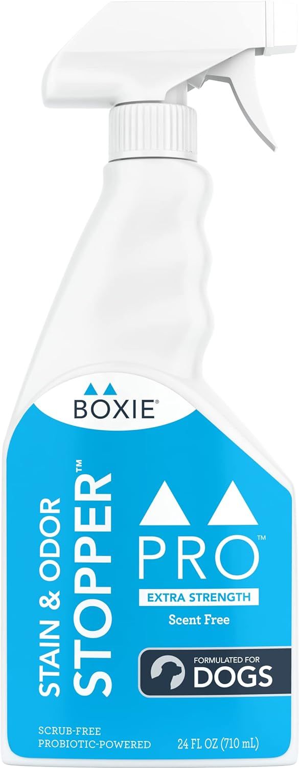 Boxie Pro Stain &amp; Odor Stopper Extra Strength Scent Free for Dogs 24 oz