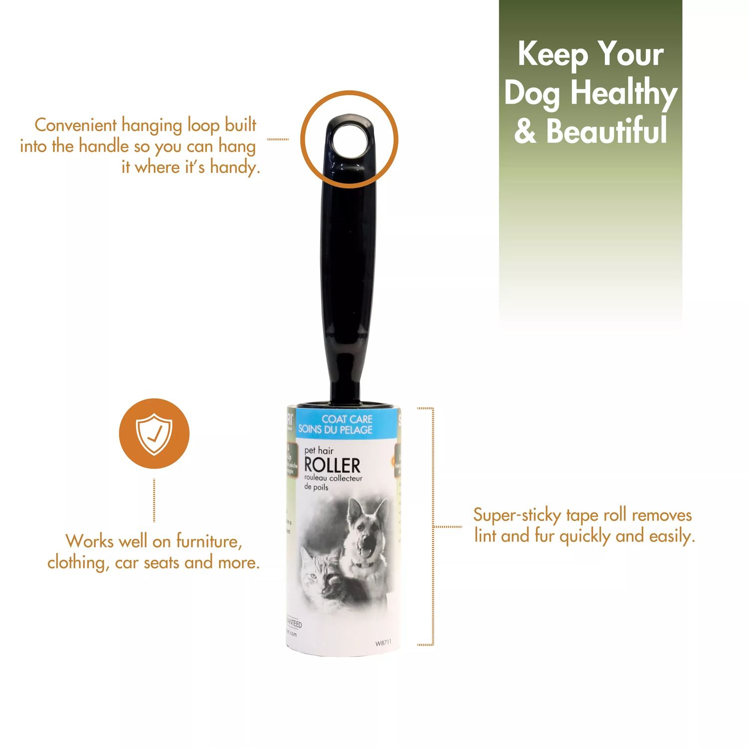 Safari by Coastal Pet Hair Roller ONE SIZE 8.75&quot; L x 2&quot; W