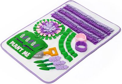 Injoya Snuffle Mat Lavender Garden Enrichment Feeding Puzzle Dog Mat