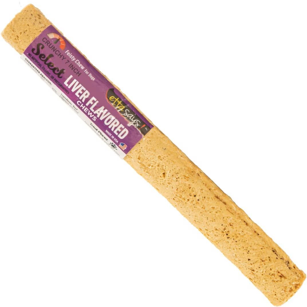 Etta Says Select Crunchy Liver Flavored Chew 7 inches