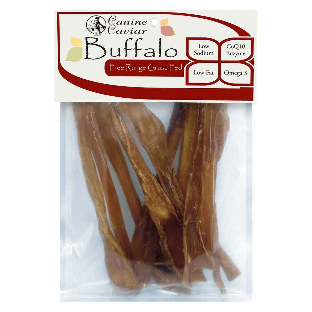 Canine Caviar Water Buffalo Tendons 6 inches 10 Pack