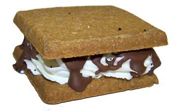 Preppy Puppy S&#39;mores Stuffed Cookie Biscuit Dog Treat