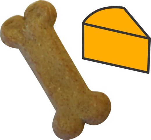 Preppy Puppy Bulk Cheddar Cheese Bones Dog Treats 8 oz