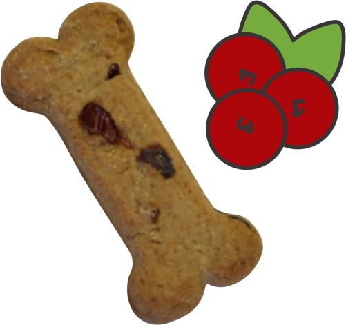 Preppy Puppy Bulk Cranberry Bones Dog Treats 8 oz