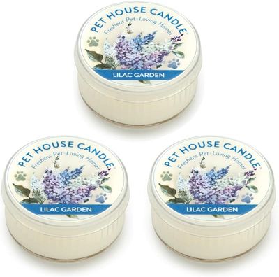 Pet House Mini Candle Lilac Garden Cotton 1.5 oz