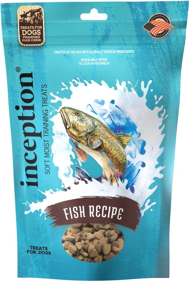 Inception Fish Recipe Soft &amp; Moist Dog Training Treats 4 oz