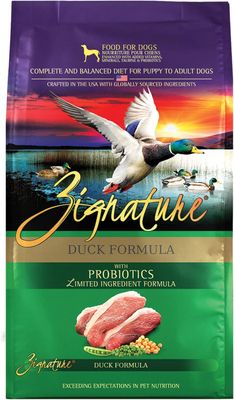 Zignature Duck Formula Limited Ingredient Dog Food 25 lbs