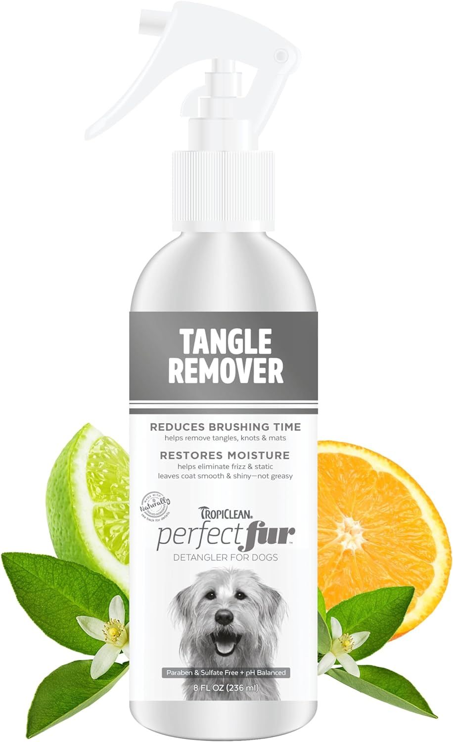 Tropiclean Tangle Remover Perfect Fur Detangler for Dogs 8 oz