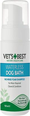Vet's Best Waterless Dog Bath No Rinse Foam Shampoo 5 oz