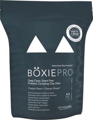 Boxie Pro Deep Clean Scent Free Probiotic Clumping Clay Litter 16 lbs