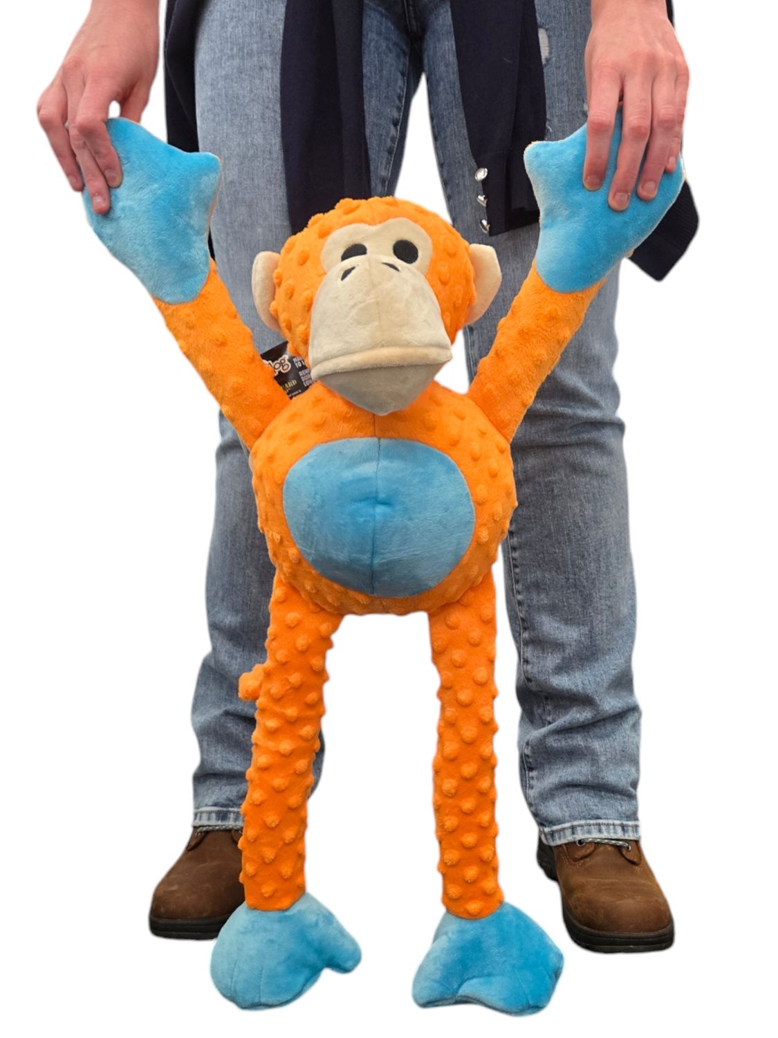 goDog Monkey Orange Extra Large Jumbo 27 inches