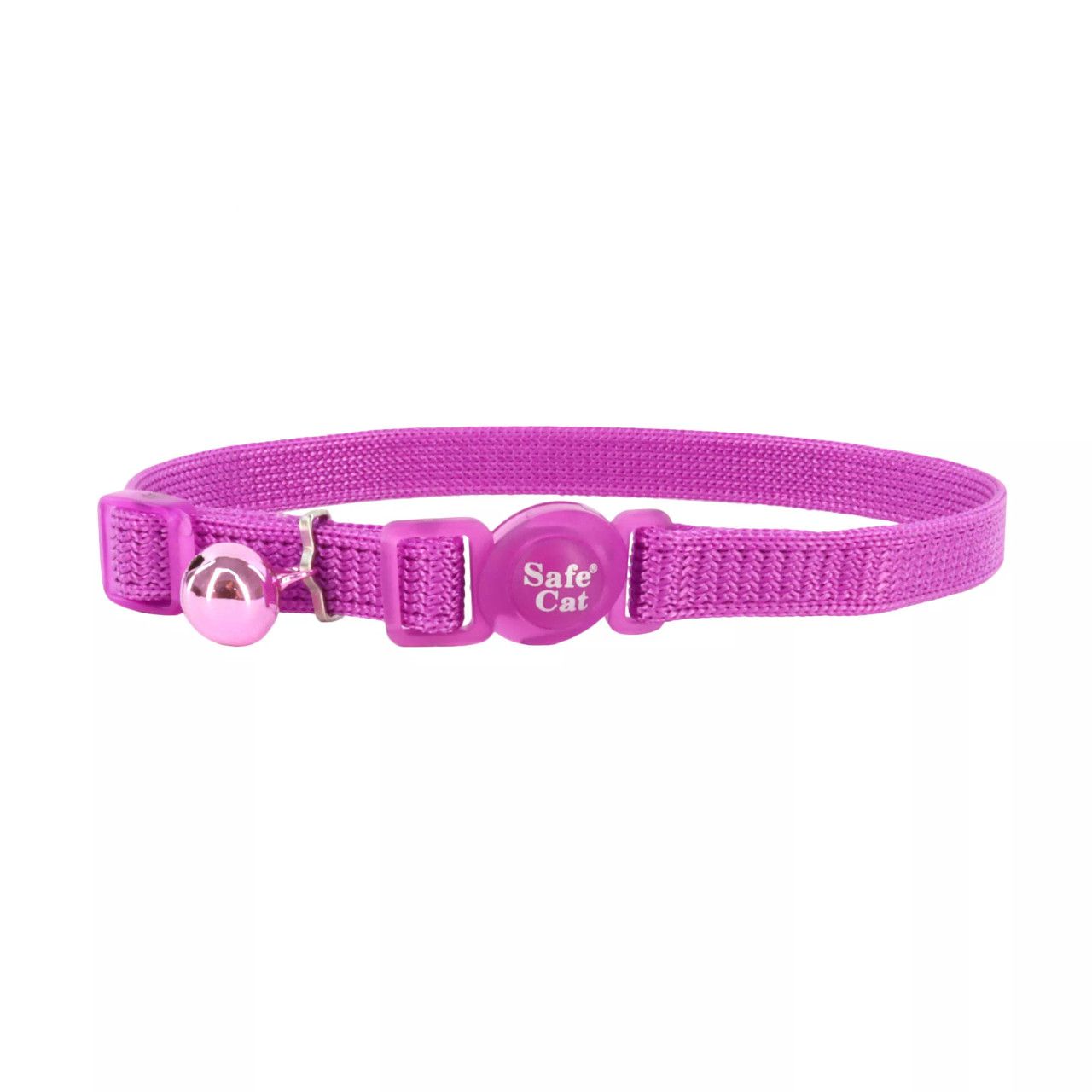 Coastal Safe Cat Adjustable Snag-Proof Breakaway Collar 3/8&quot; X 8&quot;-12&quot; Orchid